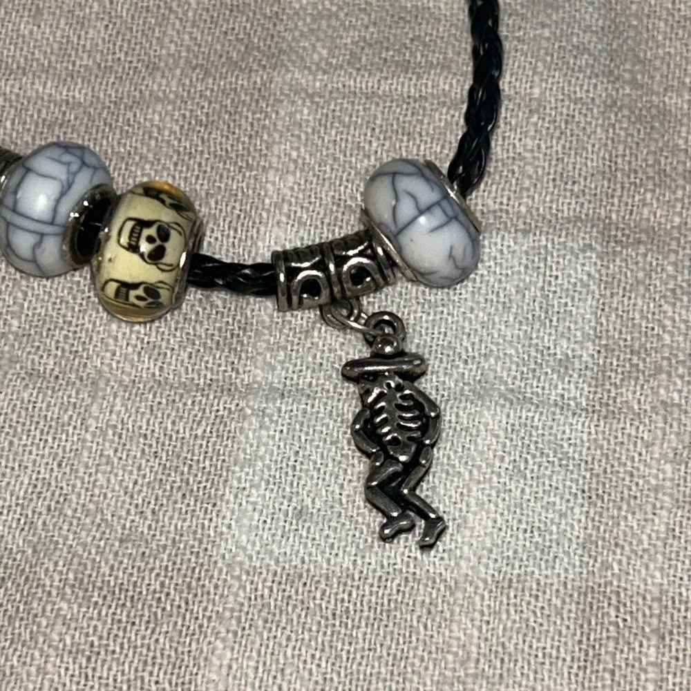 Disney Nightmare‎ Before Chrostmas Jack Skelington Necklace .925 Sterling D2